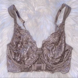 muave lace bra